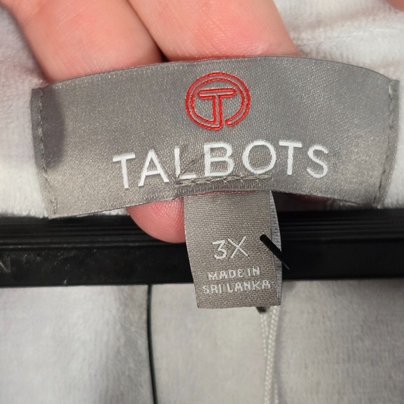 T by Talbots Vest Womens 3X Black White Gingham Full‎ Zip Layering Outdoor - Picture 4 of 11